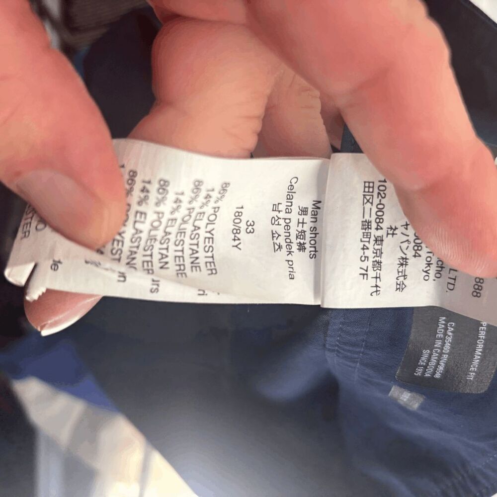 Oakley Performance Fit Draw String Size 33 Blue Striped Board Shorts - Picture 5 of 7